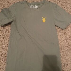 Dutch Bros Olive T-Shirt with Yellow Detail